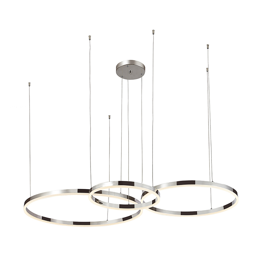 Изображение товара Светильник подвесной светодиодный KINK LIGHT 08223.35S(3000K) Тор 25 м² нейтральный белый свет цвет никель
