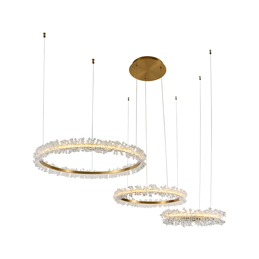 Изображение товара Подвесной светодиодный светильник KINK LIGHT Лаура 12 м² золотой IP20 110 Вт