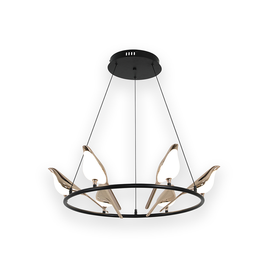 Изображение товара Подвесная светодиодная люстра KINK LIGHT Арси 12 м² современный стиль черный