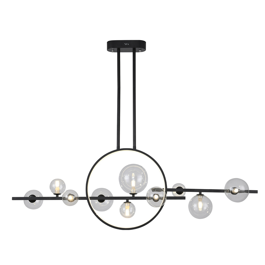 Изображение товара Подвесная светодиодная люстра KINK LIGHT Иона 12 м2 черный современный стиль