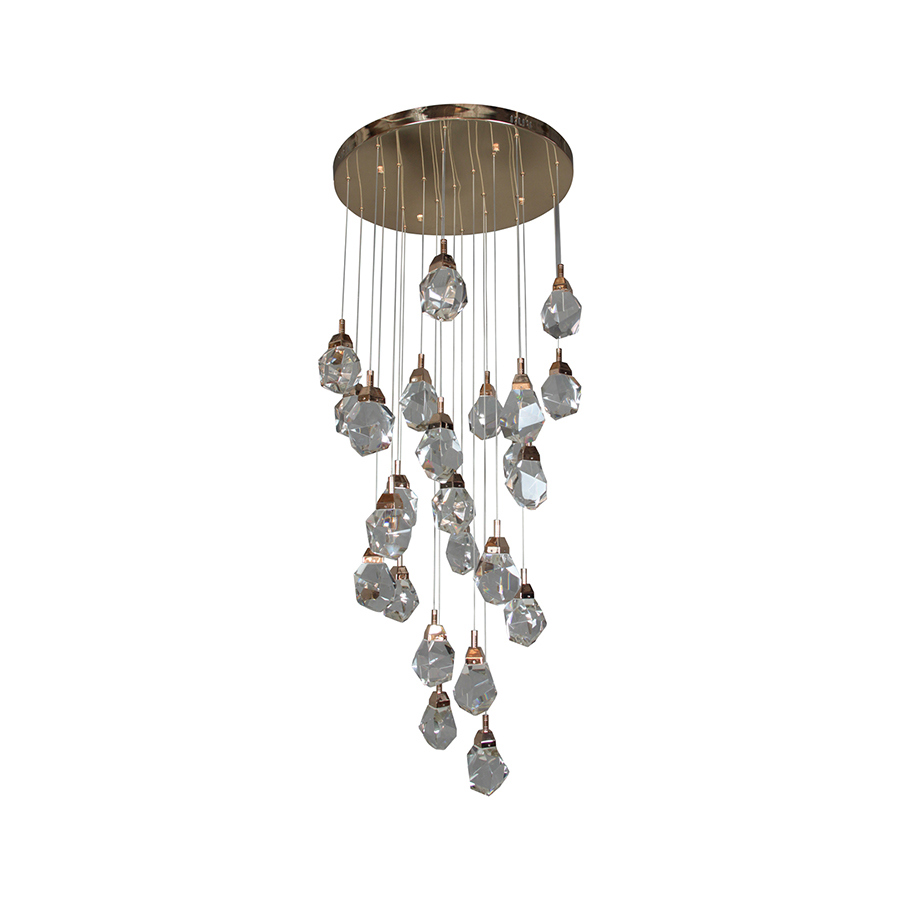 Изображение товара Современная подвесная светодиодная люстра KINK LIGHT Джела 12 м² золото