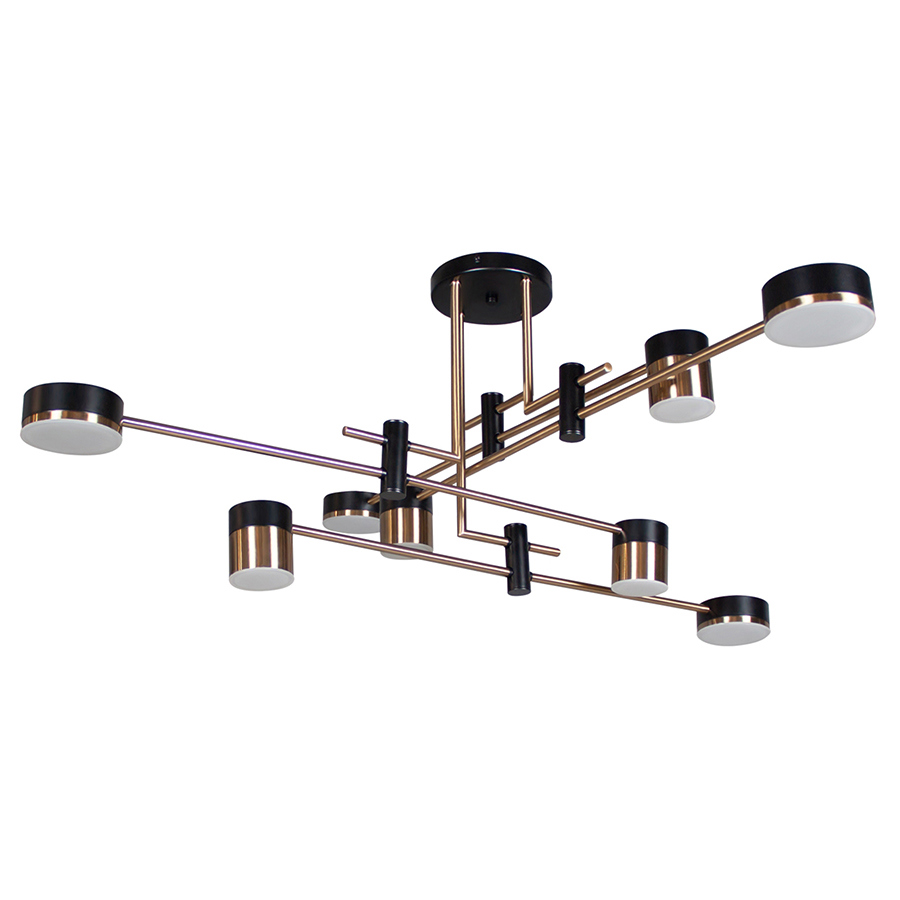 Изображение товара Подвесная светодиодная люстра Милли KINK LIGHT 07653-8 современная в черном цвете для жилых помещен