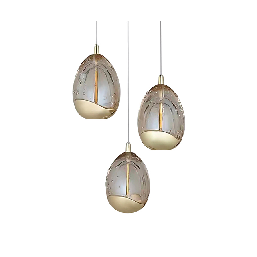 Изображение товара Светильник подвесной светодиодный KINK LIGHT 07866-3A.33 Берти 12 м² нейтральный белый свет цвет золото