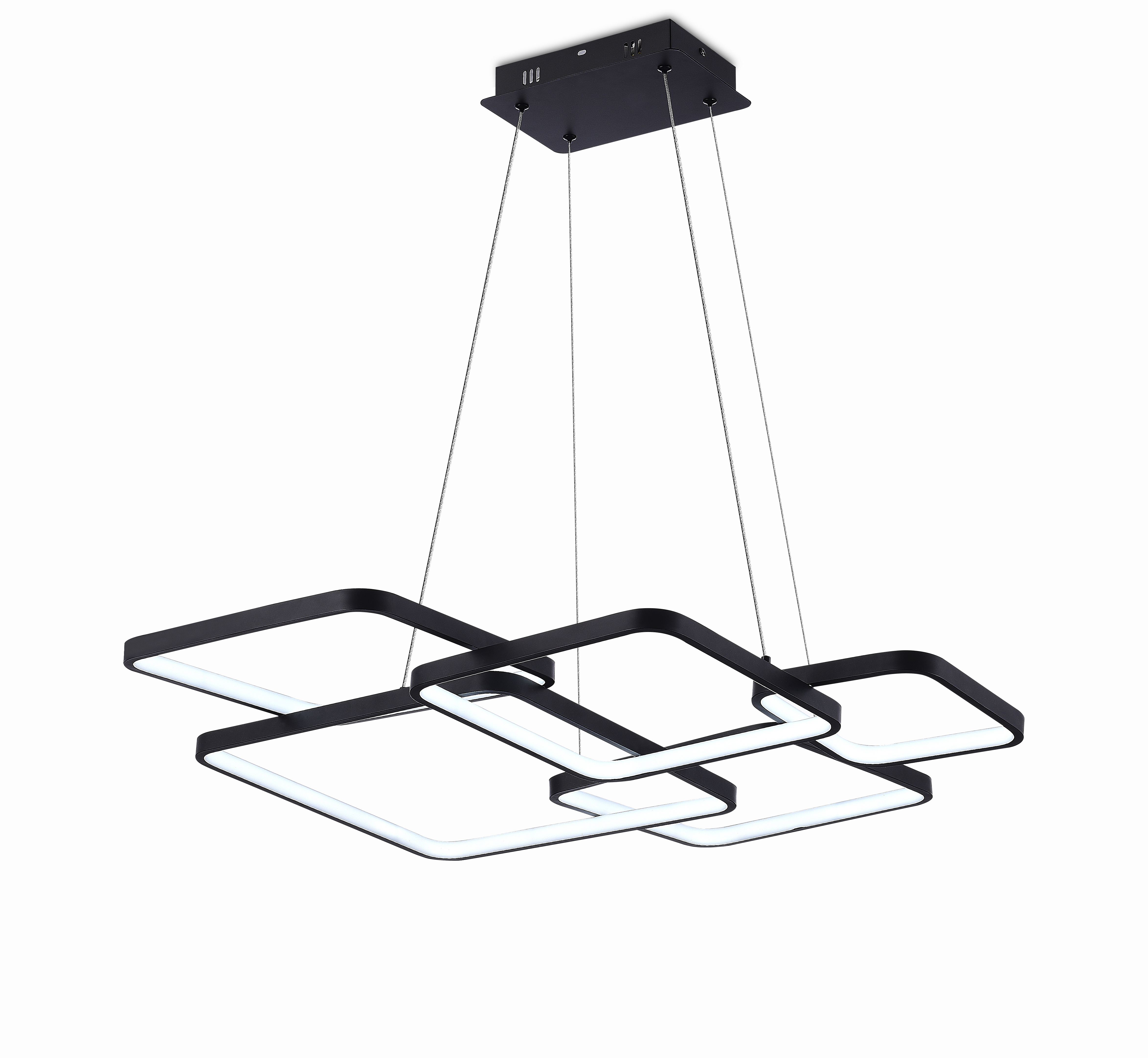 Изображение товара Люстра потолочная светодиодная MYFAR MR1133-PL Victory 15 м² теплый белый свет цвет черный