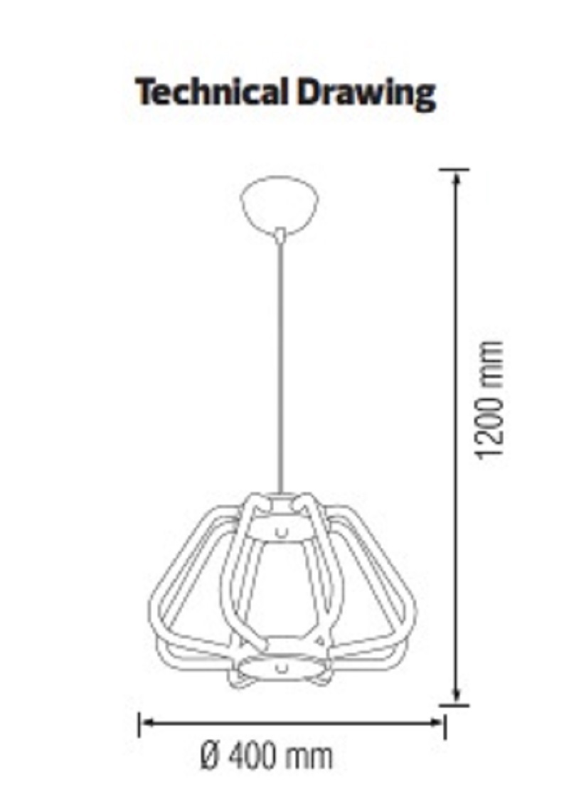 Изображение товара Светильник подвесной светодиодный HOROZ ELECTRIC HRZ01000703 нейтральный белый свет цвет хром