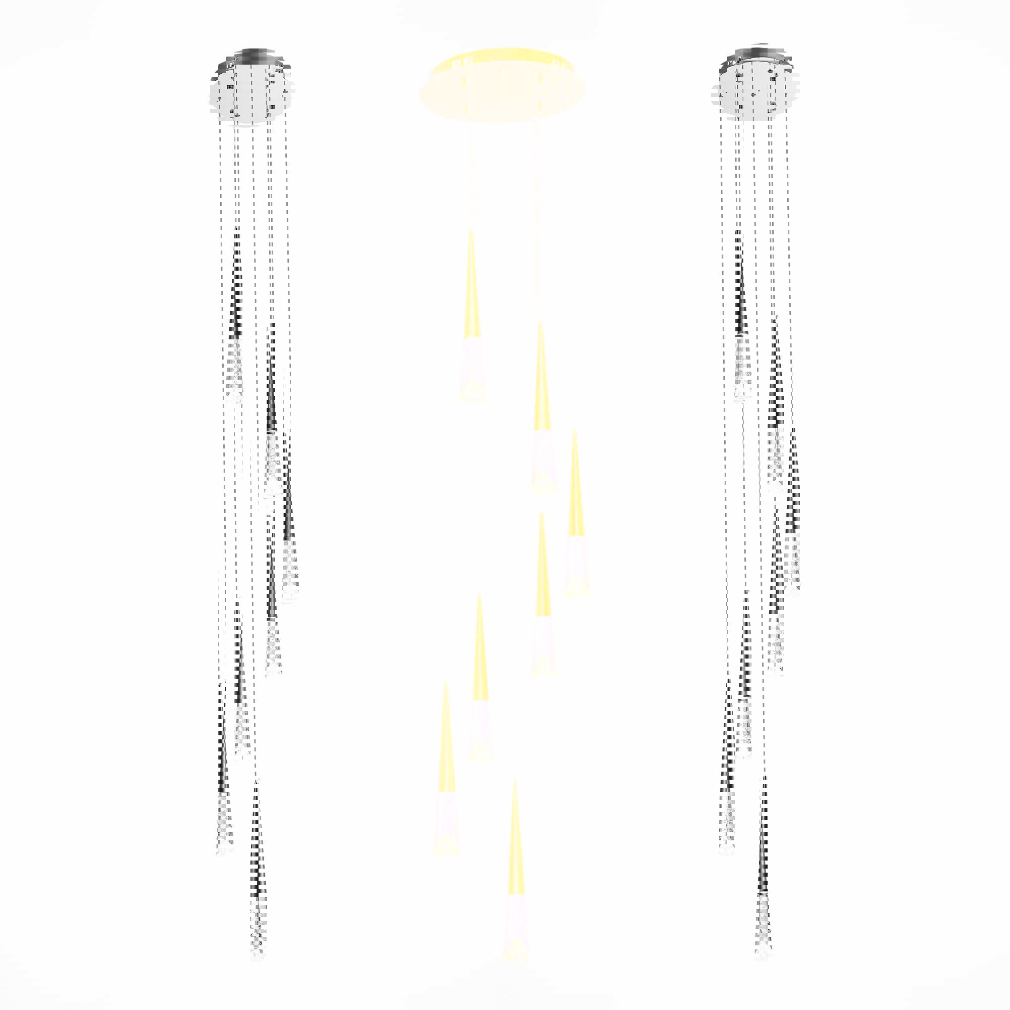 Изображение товара Люстра подвесная светодиодная ST LUCE SL6111.203.07 SOLLEN 8 м² теплый белый свет цвет золото