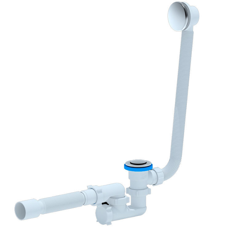 Изображение товара Сифон для ванны Ани пласт EC255 D40 мм клик-клак белый