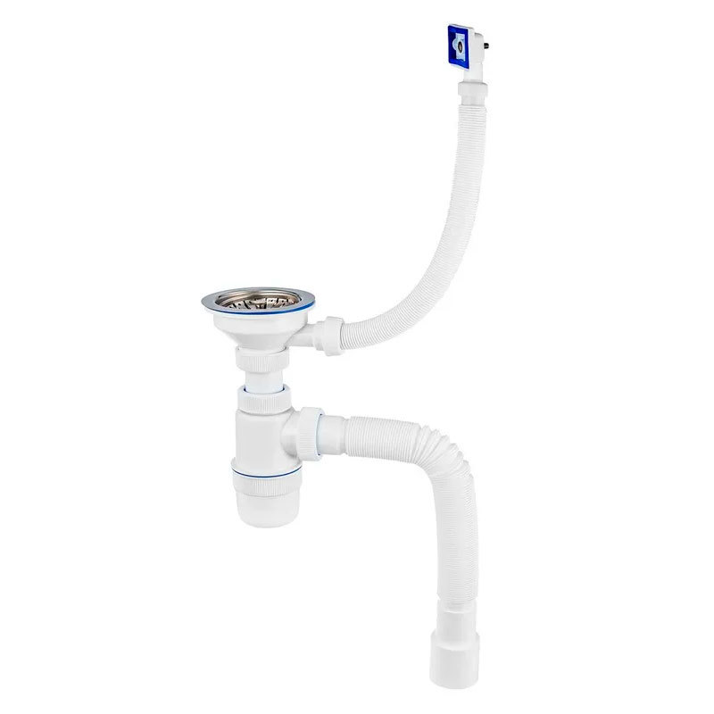 Изображение товара Сифон для ванны Virplast Элит D112 мм перелив нержавейка Россия