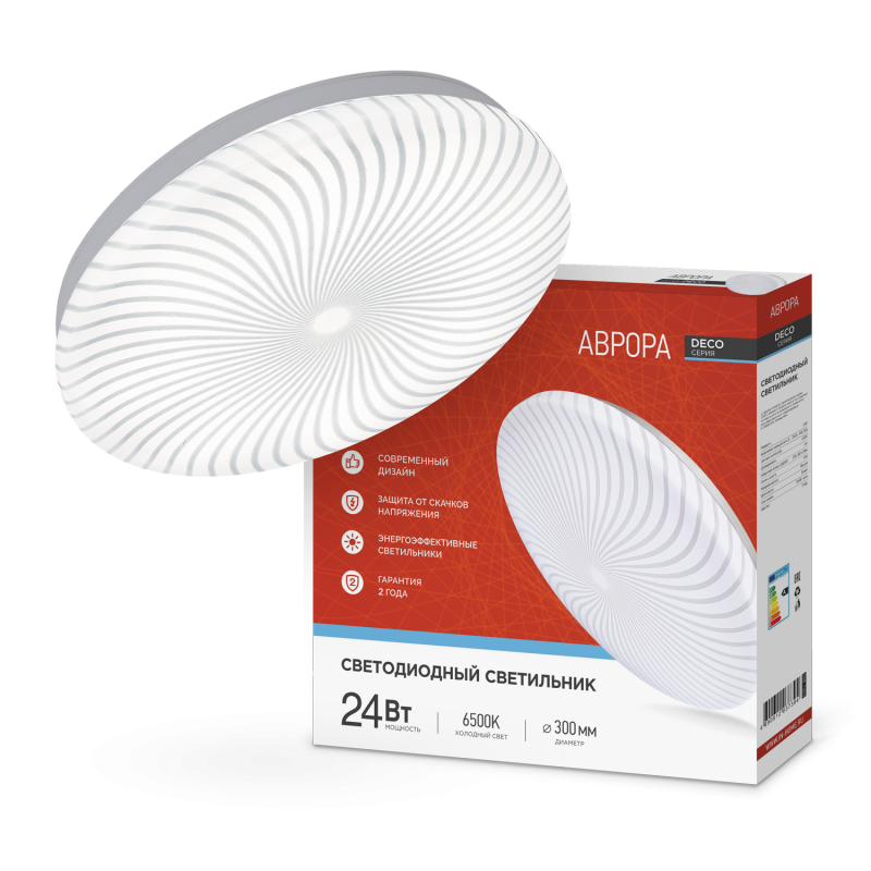 Изображение товара Люстра потолочная светодиодная IN HOME 4690612037394 для помещений до 15 м²