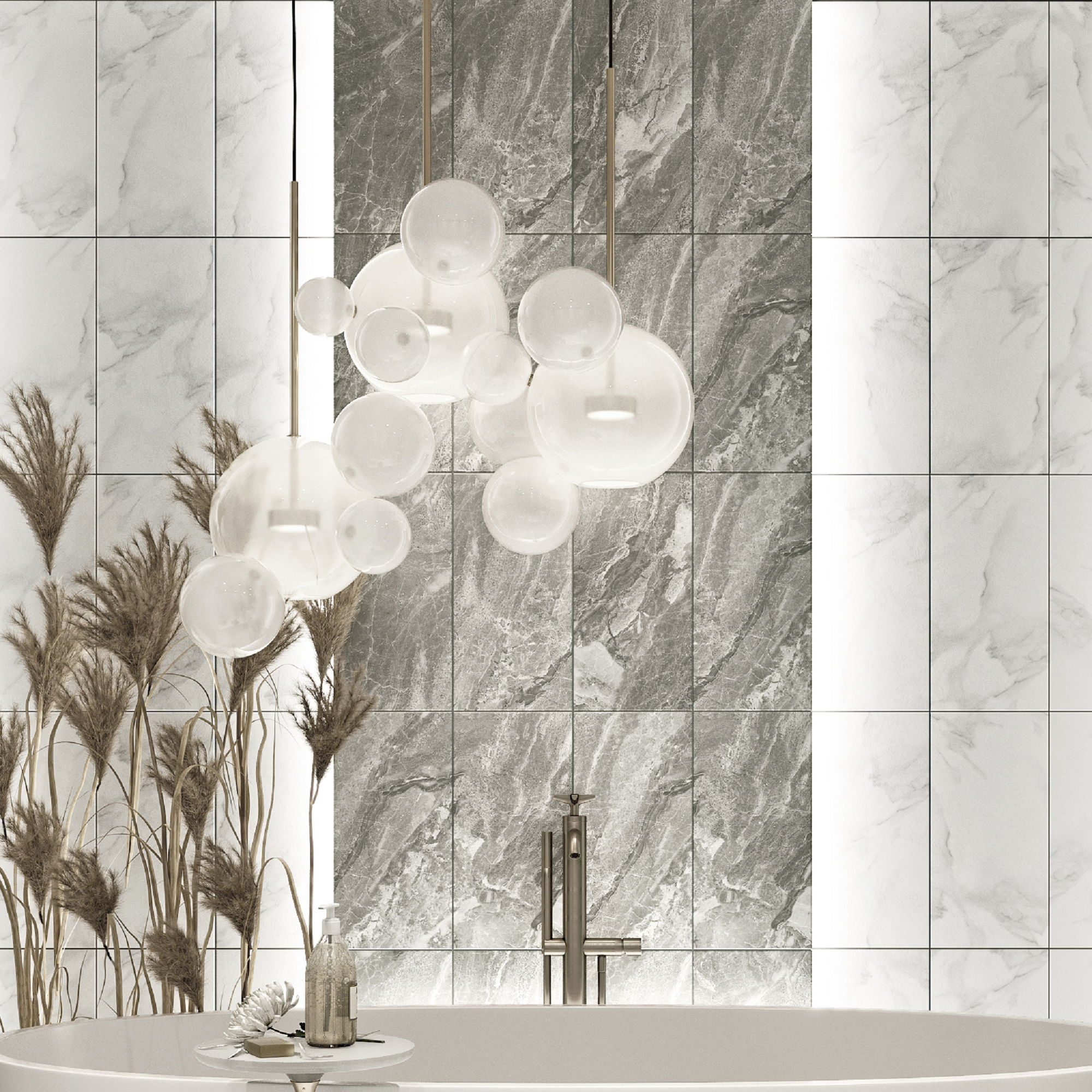 Изображение товара Настенная плитка Culto Asana Stone 20x40 см 1.2 м² серый камень