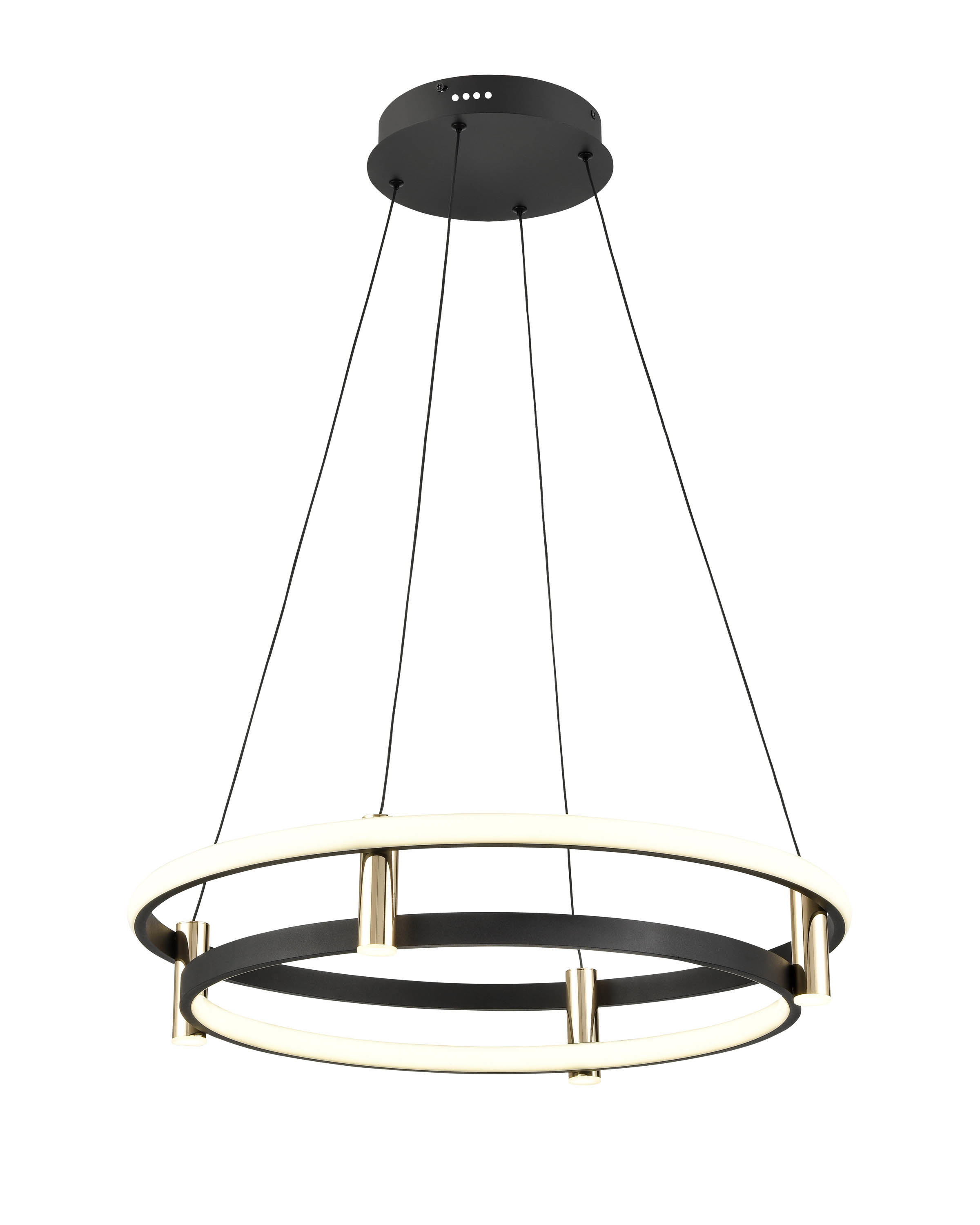 Изображение товара Подвесной светодиодный светильник VELE LUCE VL7314P14 Libertas 25 м² черный с золотым пластоном