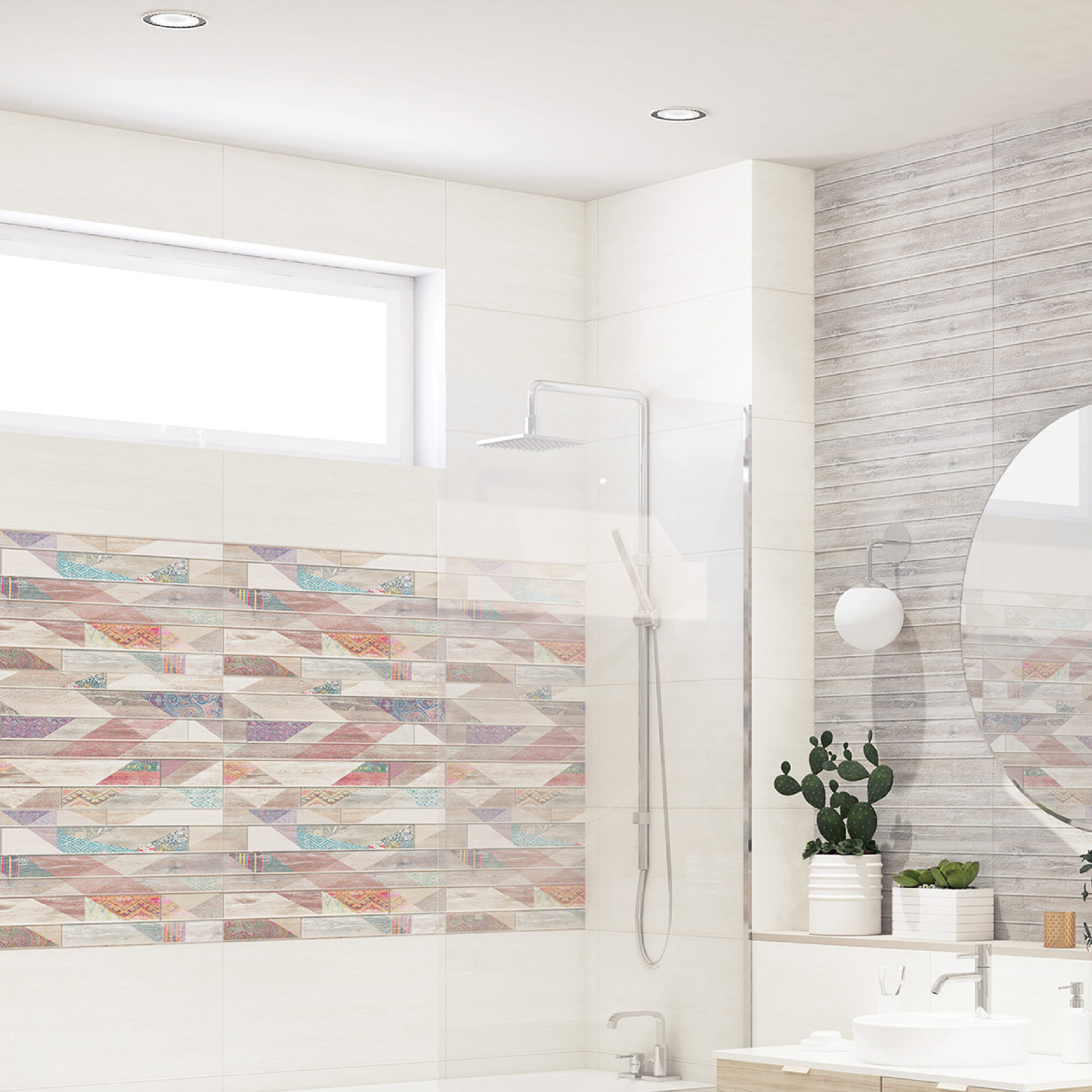 Изображение товара Плитка қабырғалық Azori Shabby Inti 31.5x63 см мультиколор для внутренних стен