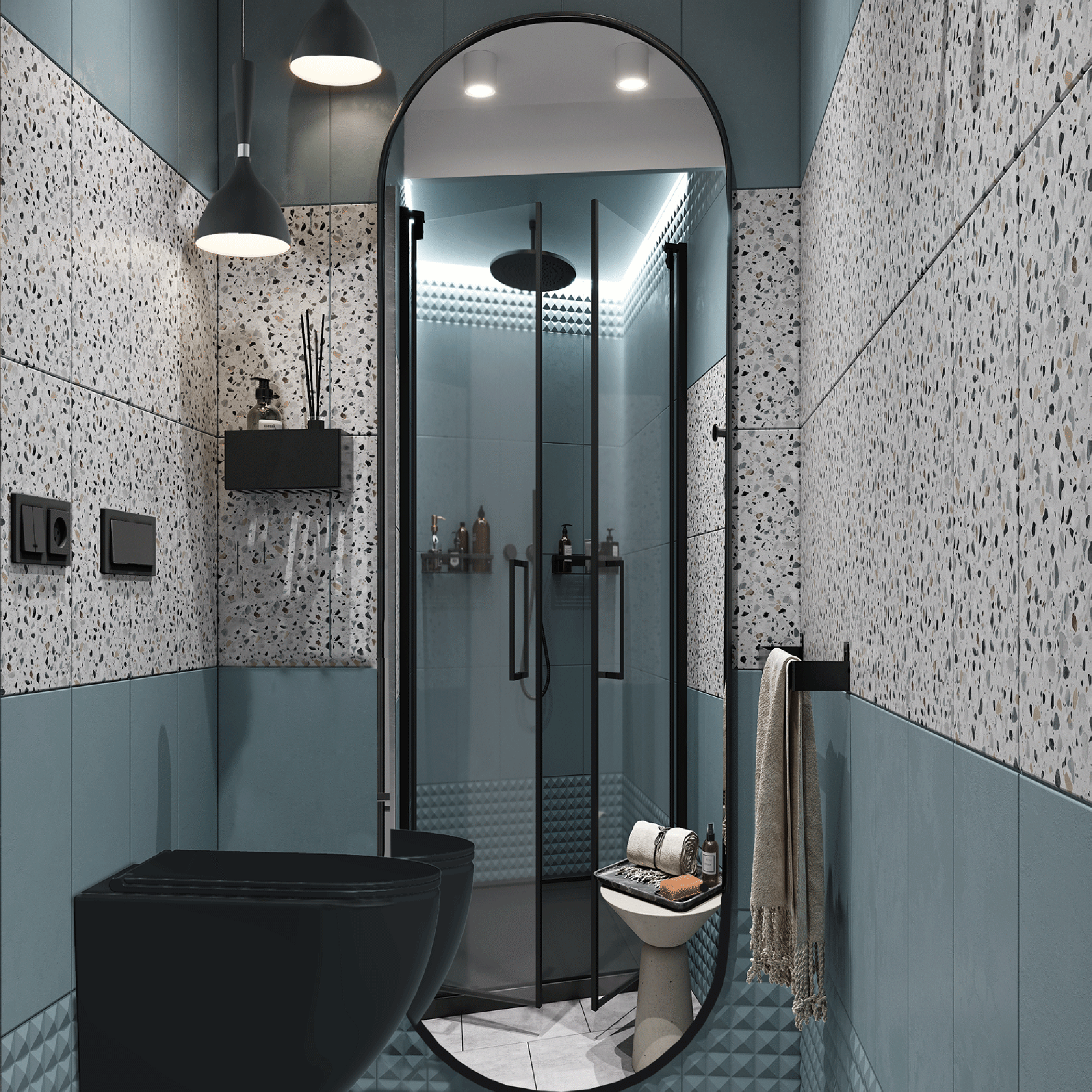 Изображение товара Плитка настенная Culto Terrazo 20x40 см для ванной комнаты