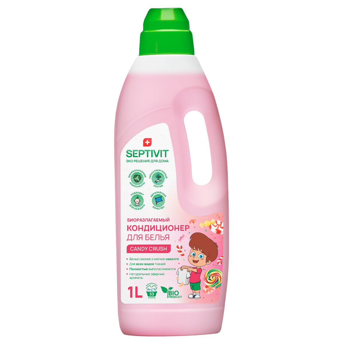 Изображение товара Кондиционер для белья Septivit SPTV_cnd_1000_candy 1 л