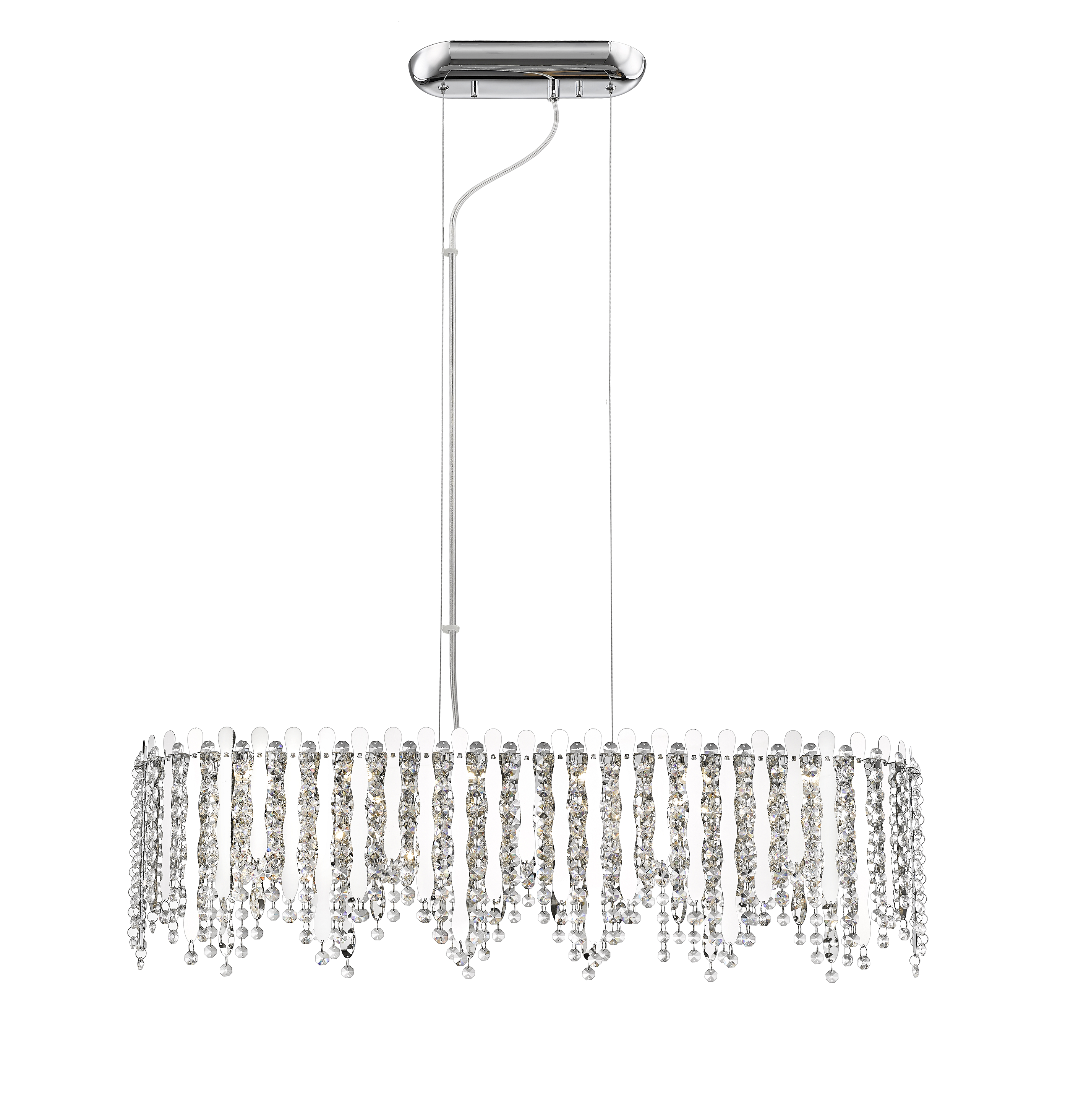 Изображение товара Люстра потолочная светодиодная SIMPLE STORY 5931PL3LED теплый белый свет цвет хром