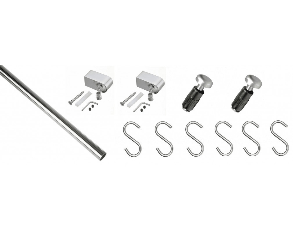 Изображение товара Кухонный рейлинг GTV 80 см сталь цвет хром