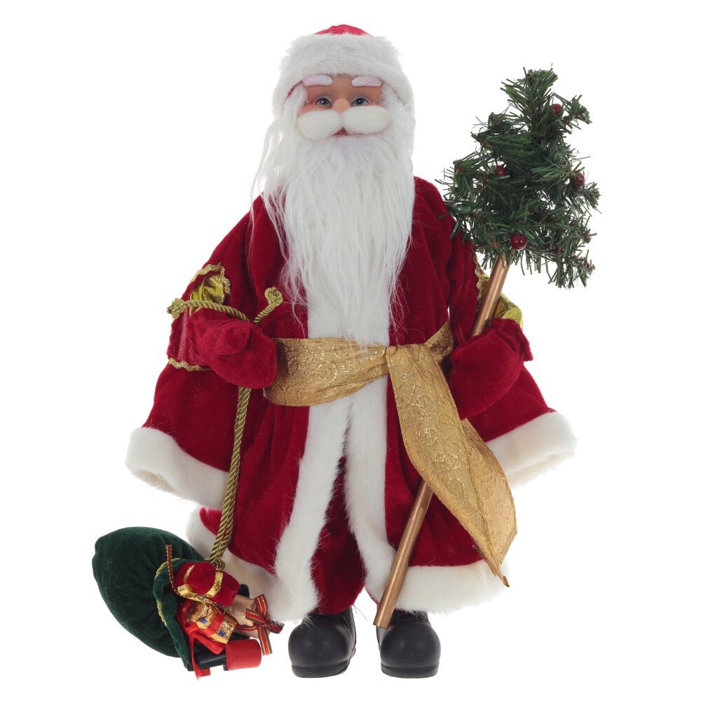 Изображение товара Декоративная фигура Дед Мороз 41.5 см новогоднее украшение красный текстиль