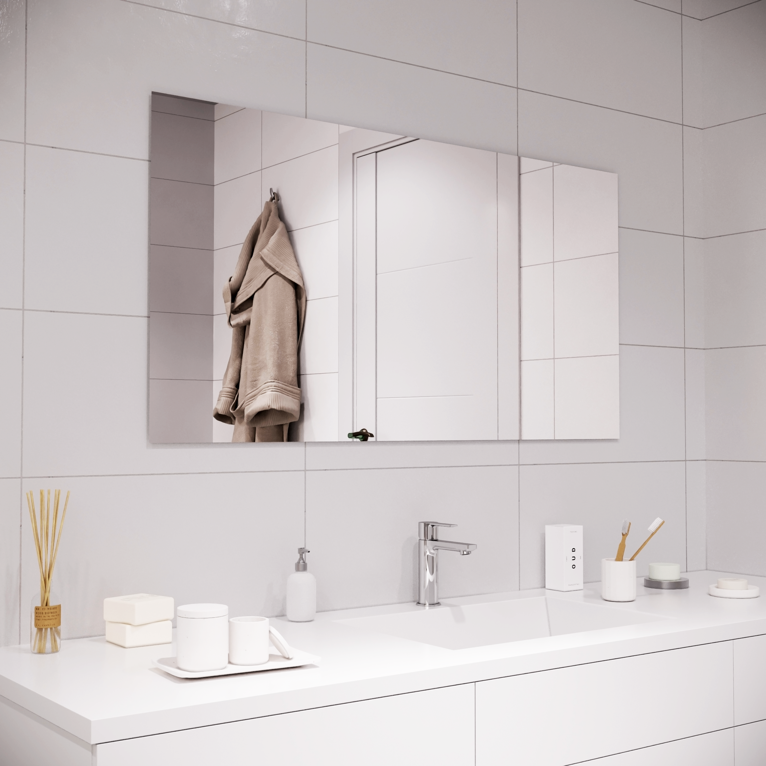 Изображение товара Полотно зеркальное Sensea 70x130 см 1 шт.