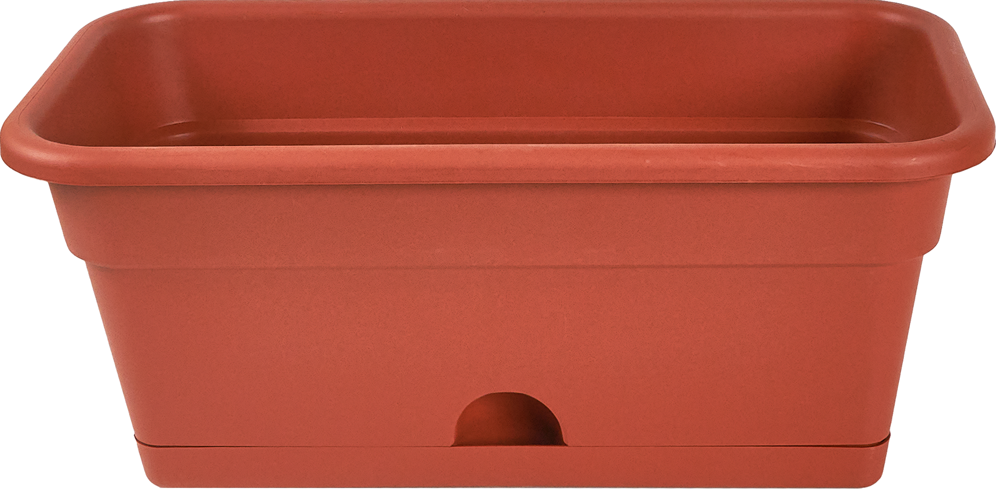 Ящик балконный 40x20x17 см v8 л пластик терракот