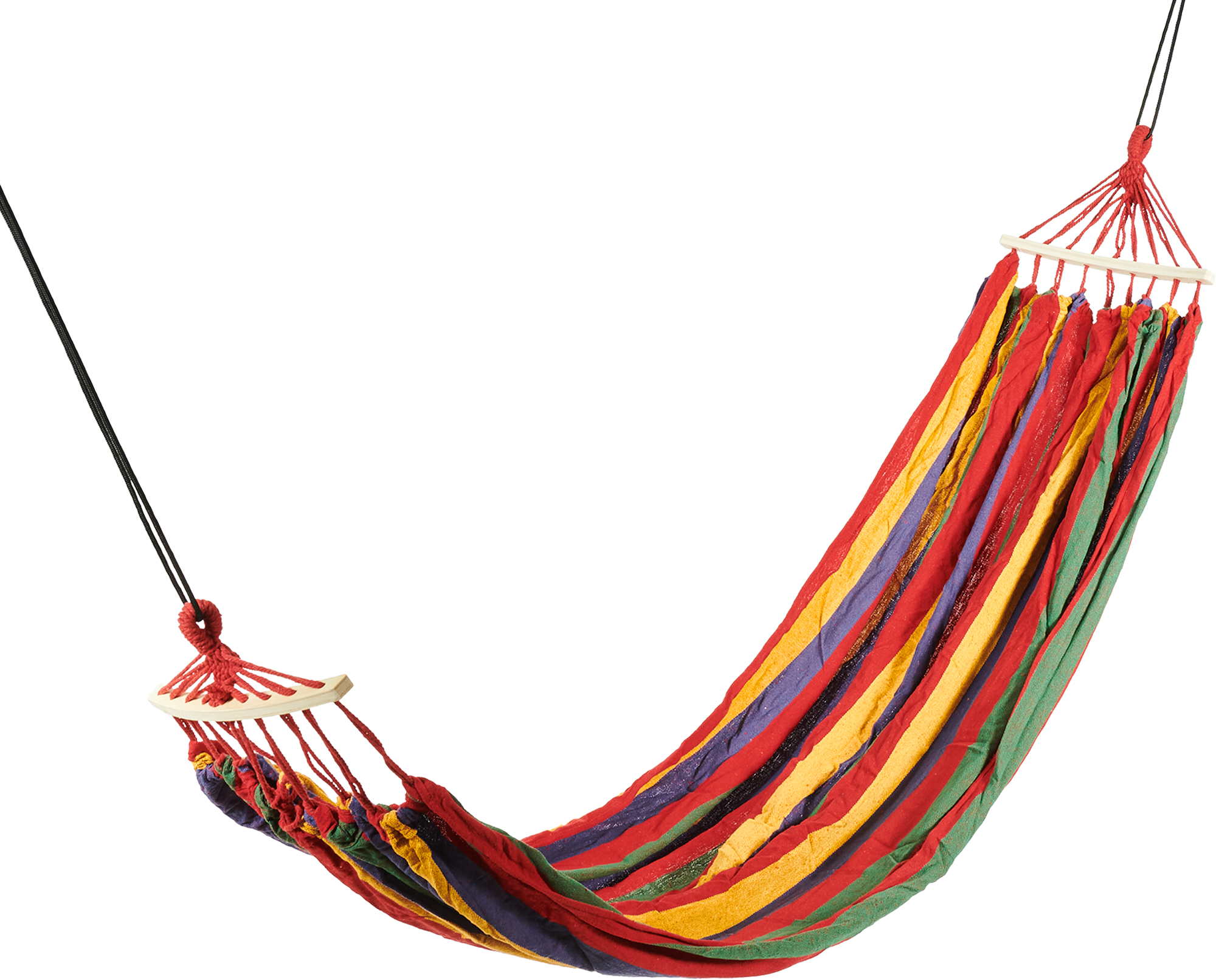 Изображение товара Гамак HAM-81 с планками 200x160 см разноцветный для отдыха на природе