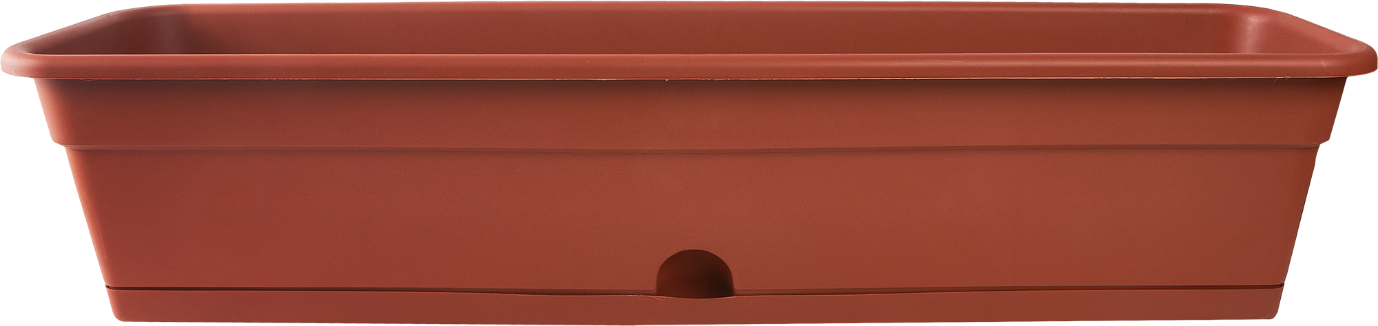 Ящик балконный 80x20x17 см v16 л пластик терракот