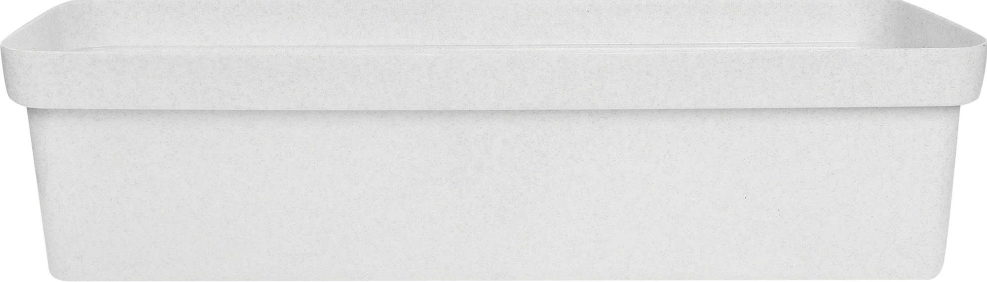 Ящик балконный Эко 60x17x15 см v11 л пластик белый гранит