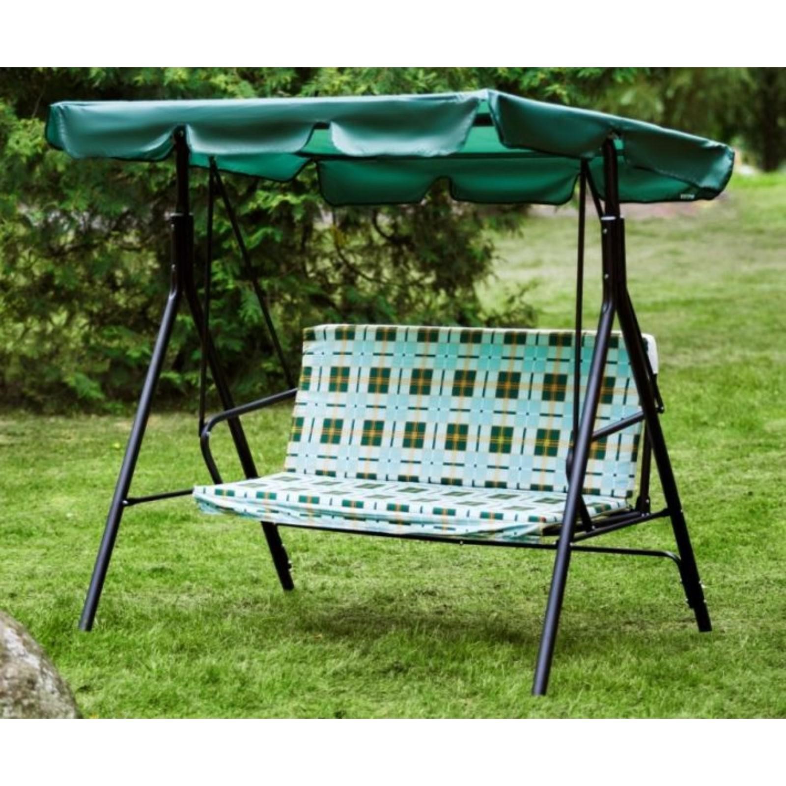 Изображение товара Качели садовые Ольса Габи 2-х местные зеленый макс нагрузка 160 кг