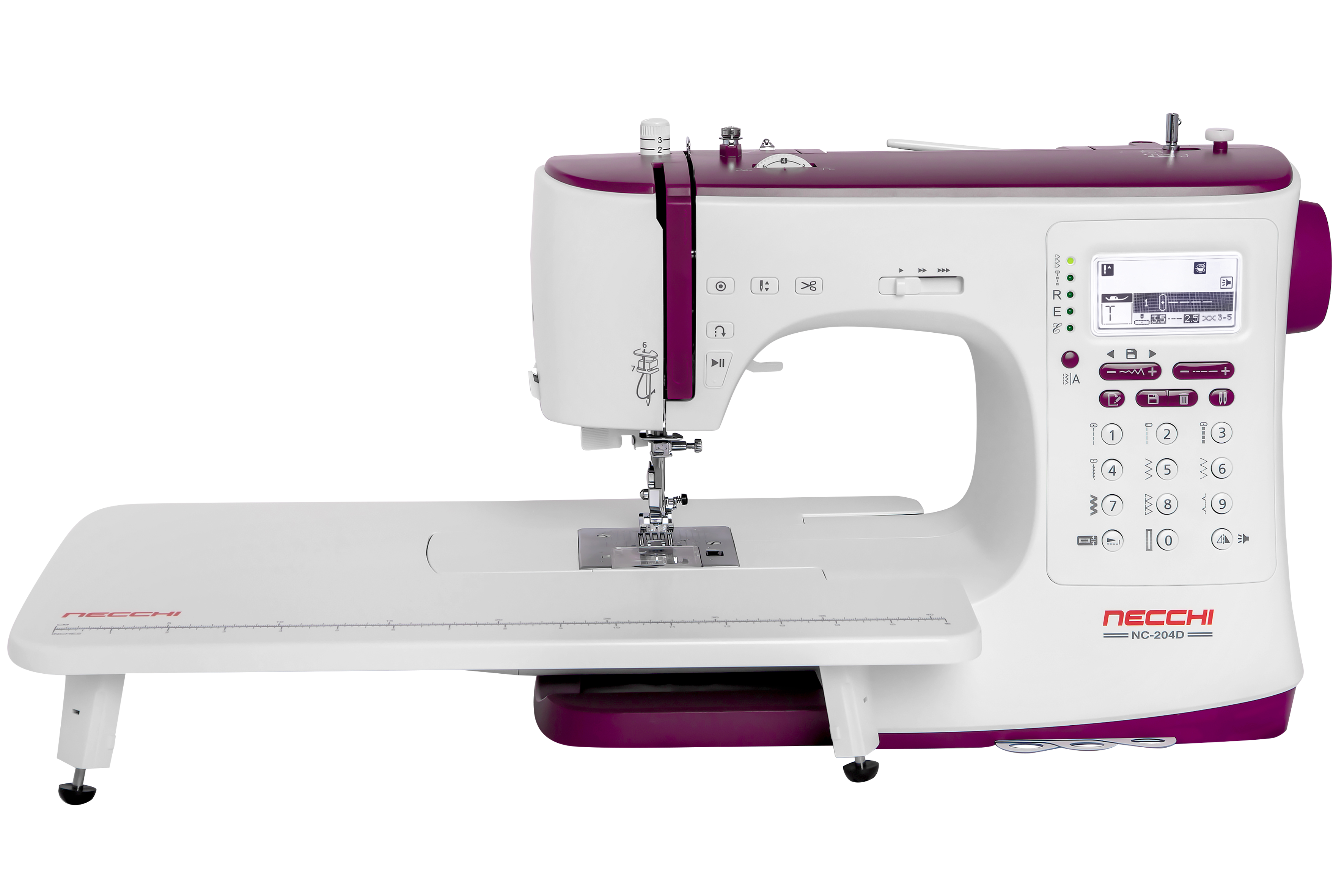 Изображение товара Швейная машина электронная Necchi nc-204d 600 ст/мин цвет белый