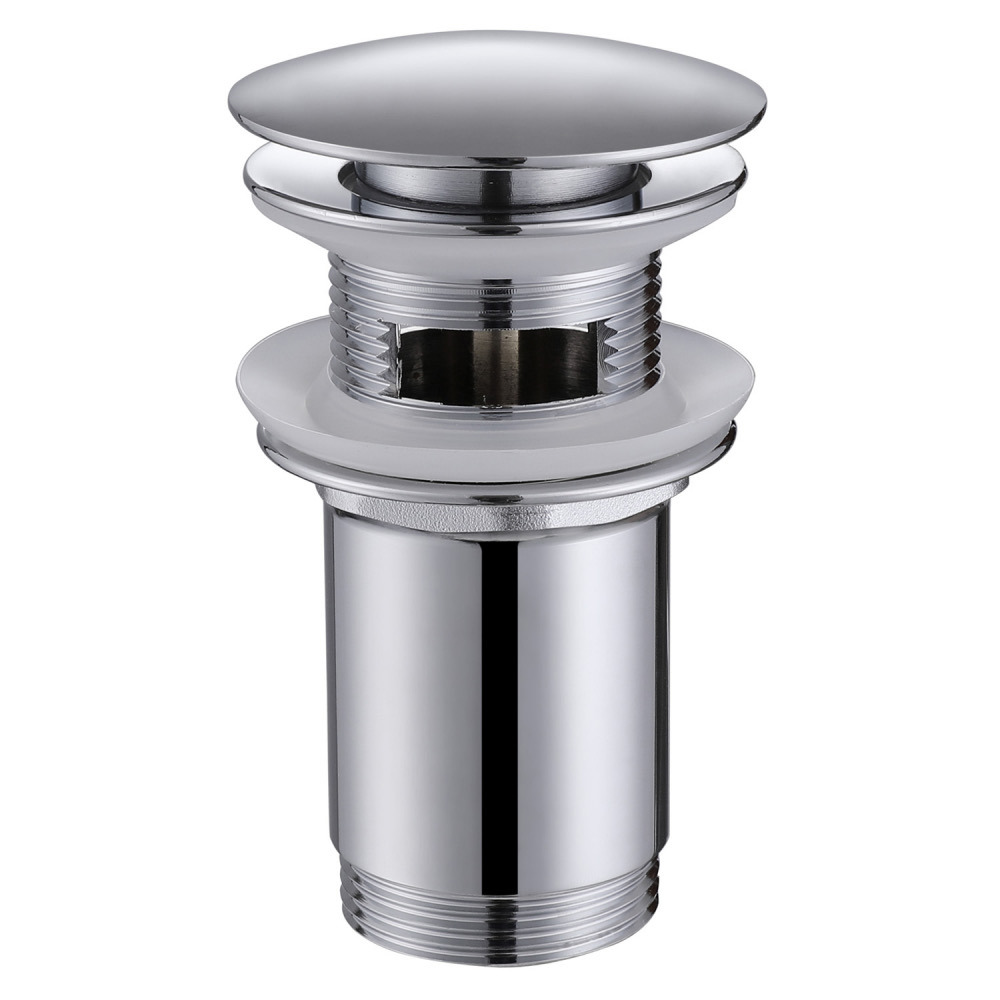 Изображение товара Донный клапан Abber AF0010 с переливом, хром для раковин Германия