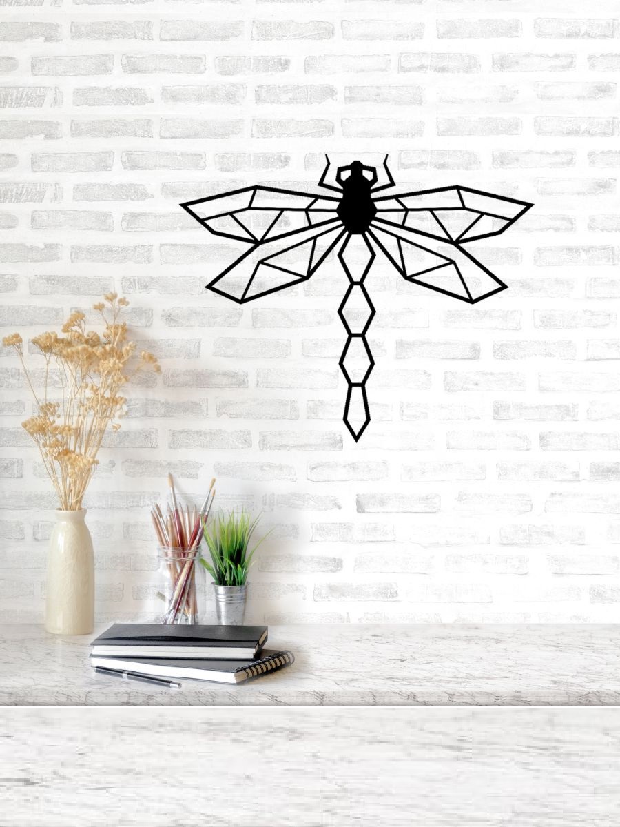 Изображение товара Стрекоза — настенное панно из металла 60x49 см