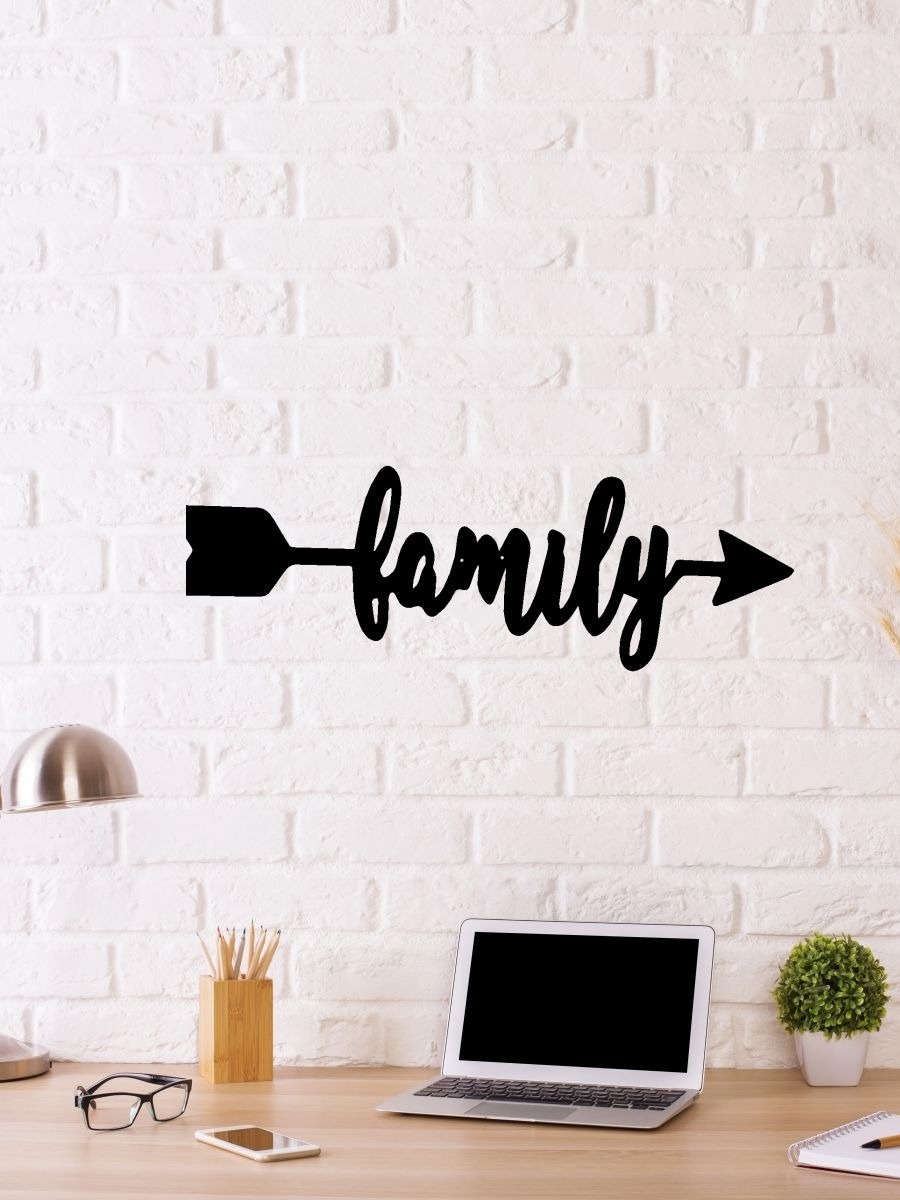 Изображение товара Панно настенное металлическое Buanart Семья17.4x61.6 см