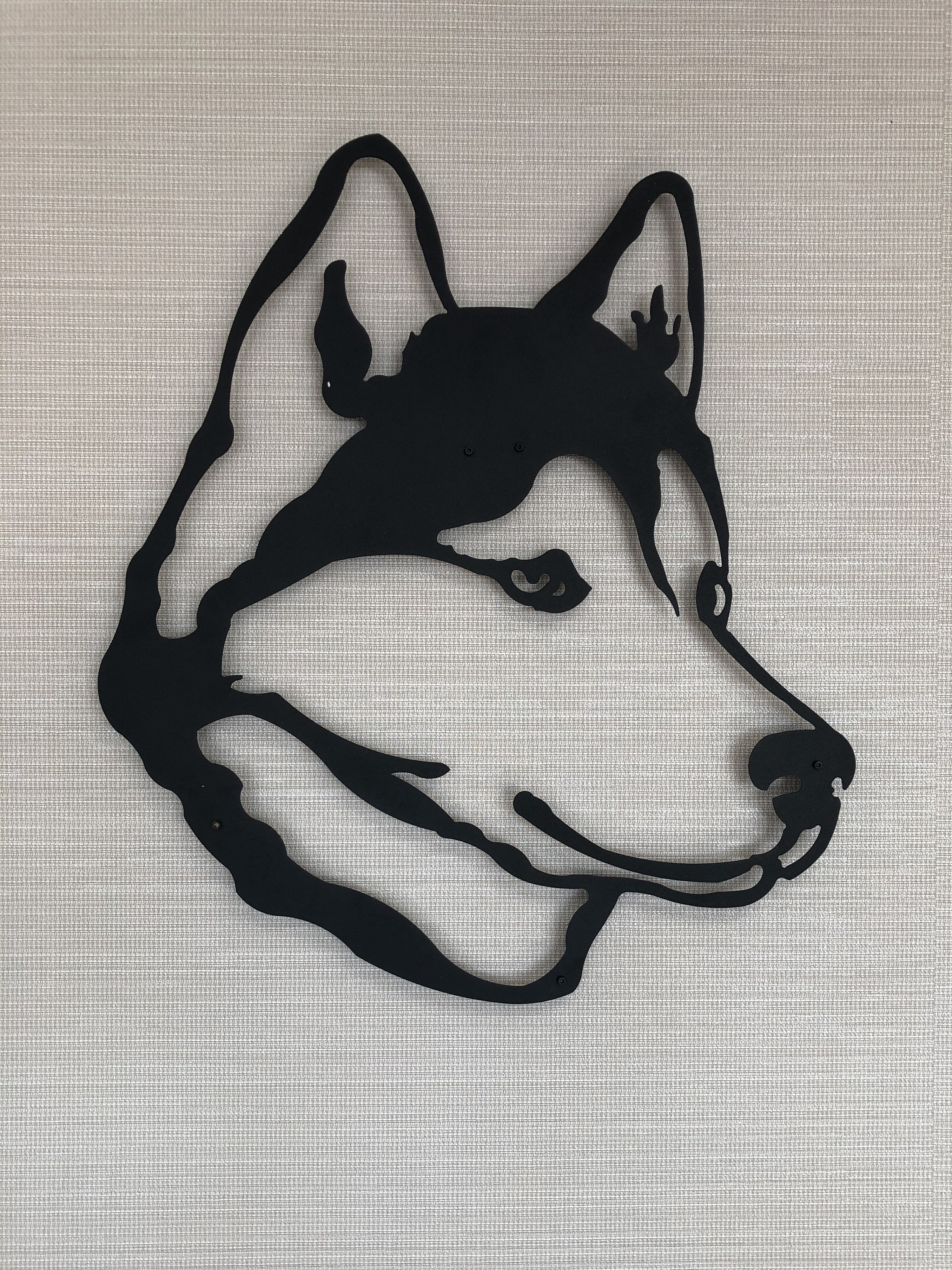 Изображение товара BUANART Хатико 50x50 см — настенное панно из металла