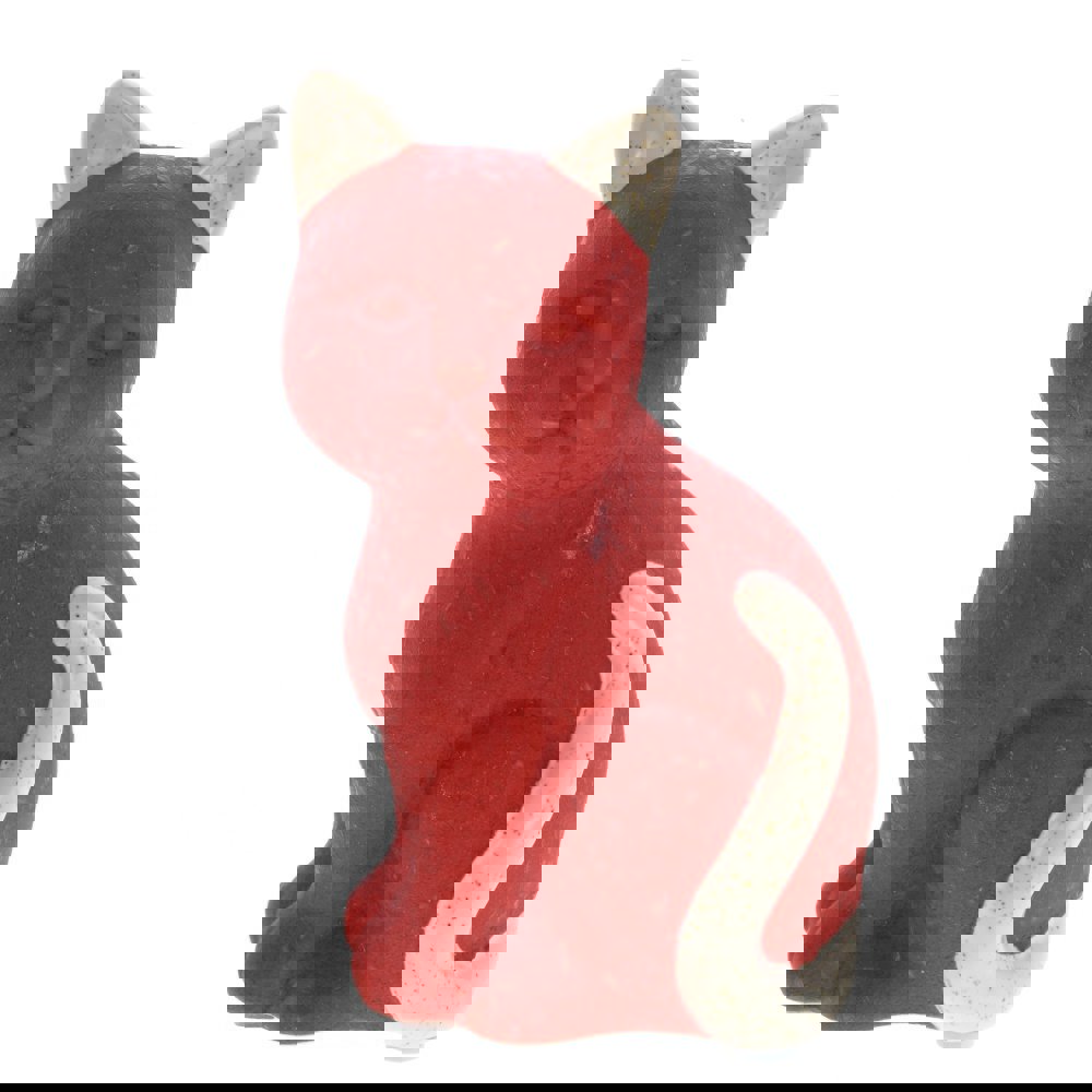 Изображение товара Декоративная кошка Керамика Китай Красный 14x7x8 см