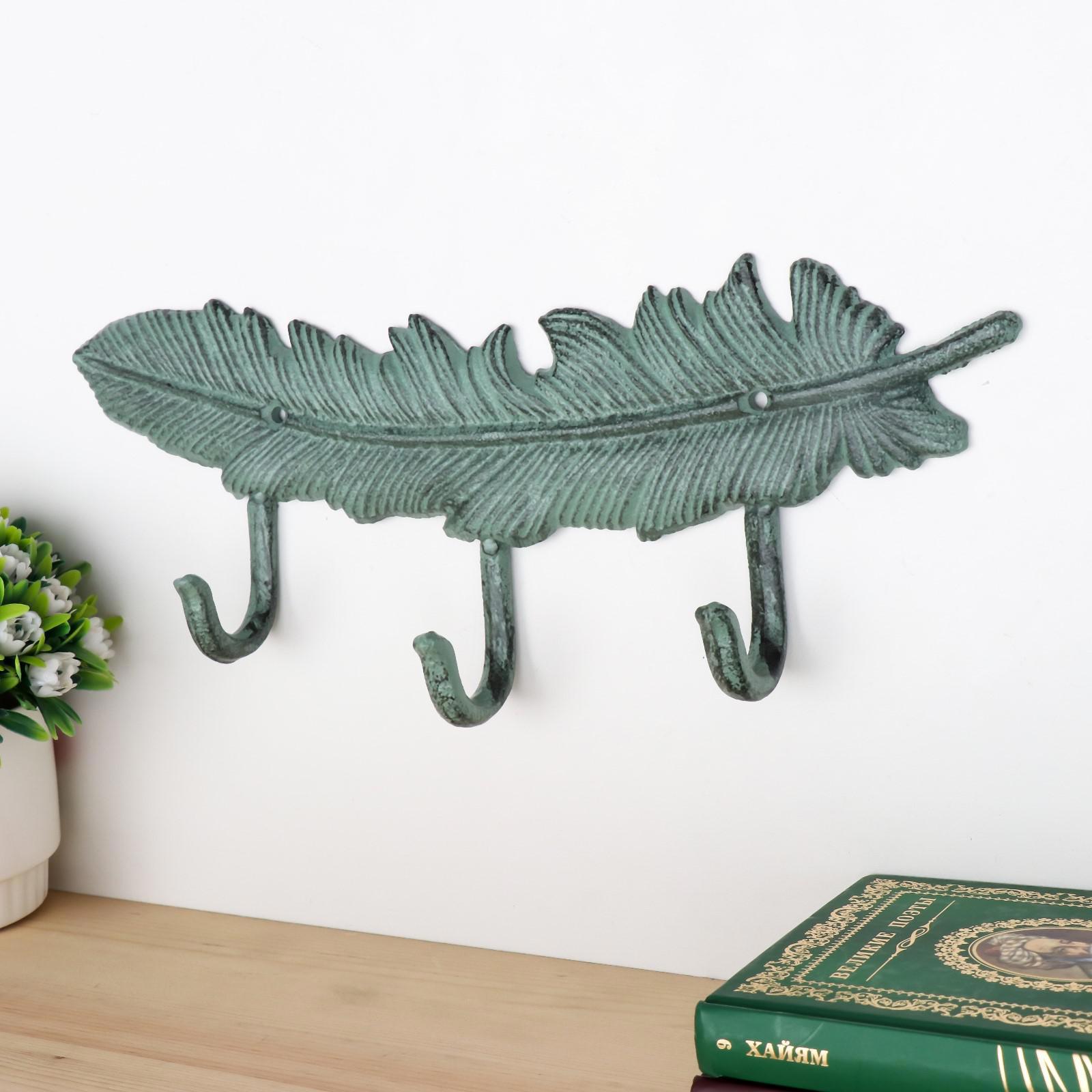 Изображение товара Крючки декоративные Пёрышко 12x33x4.5 см