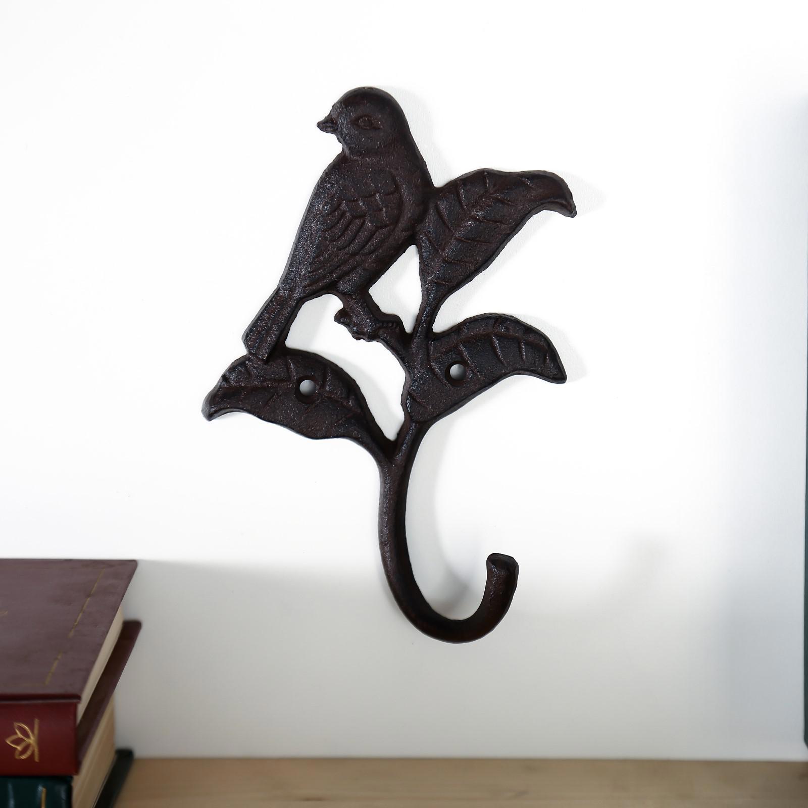 Изображение товара Крючок декоративный "Птица и листья" 18x12x4 см