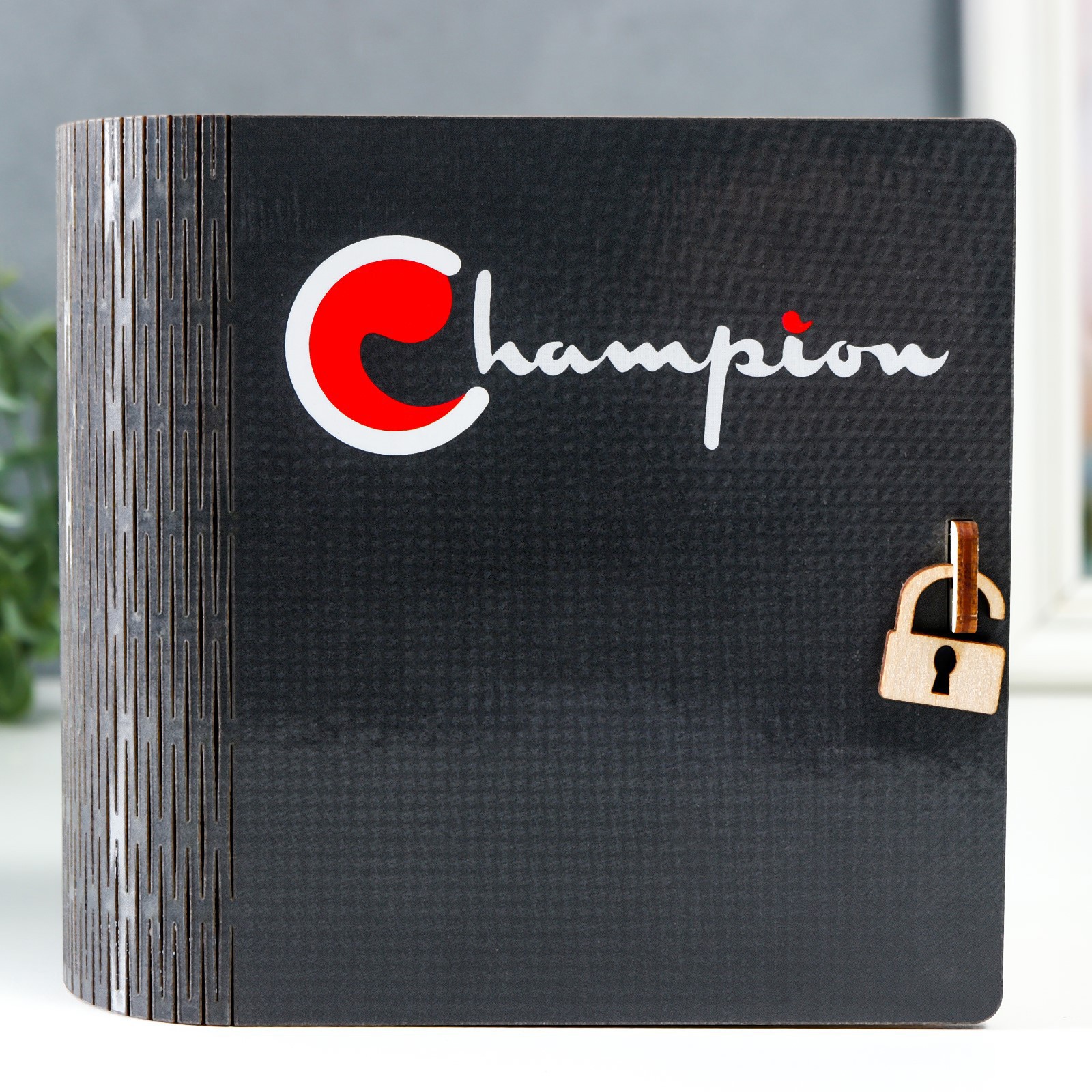 Изображение товара Копилка-книга "Чемпион" 14x14 см