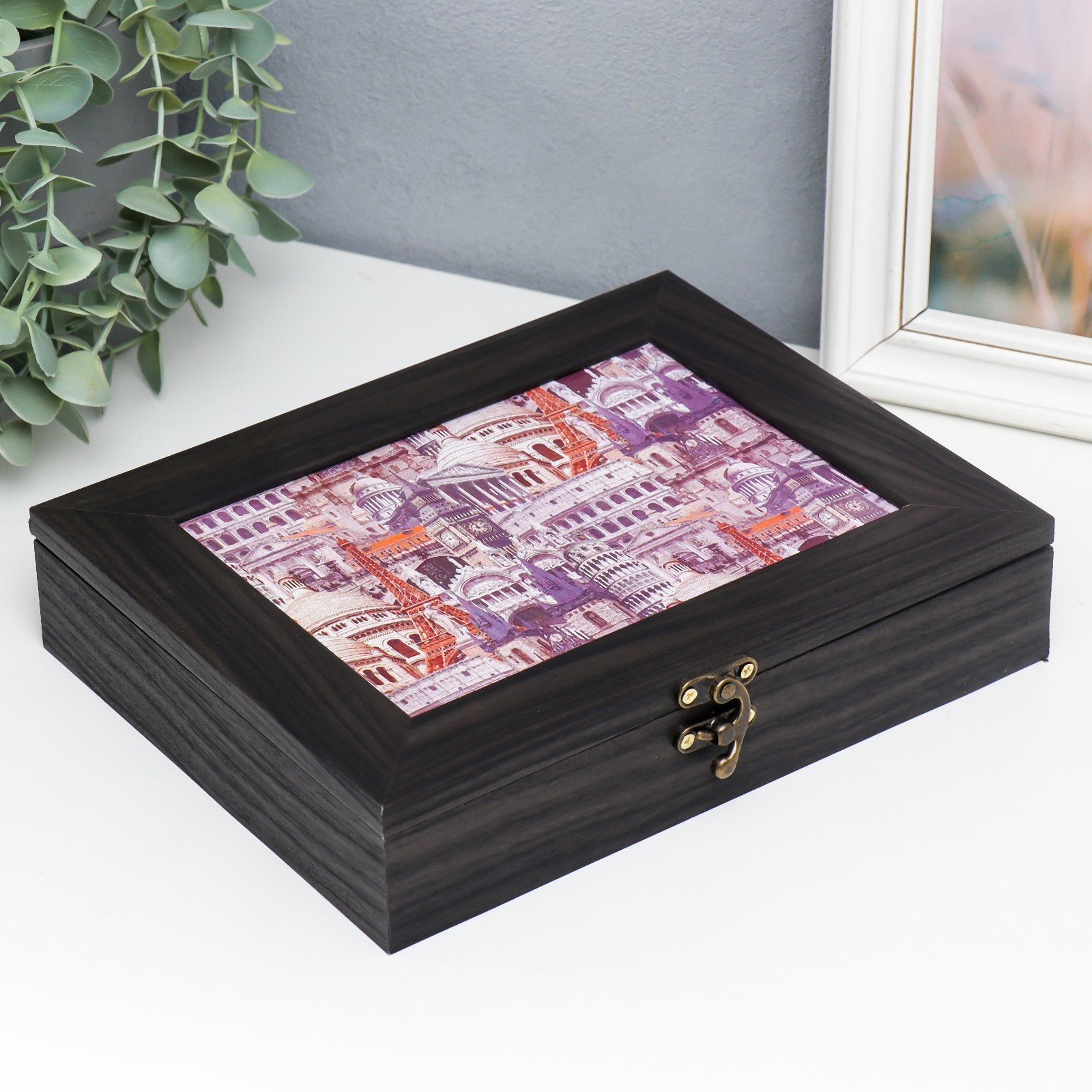 Изображение товара Шкатулка Венге 18x23x5 см 2 мод.