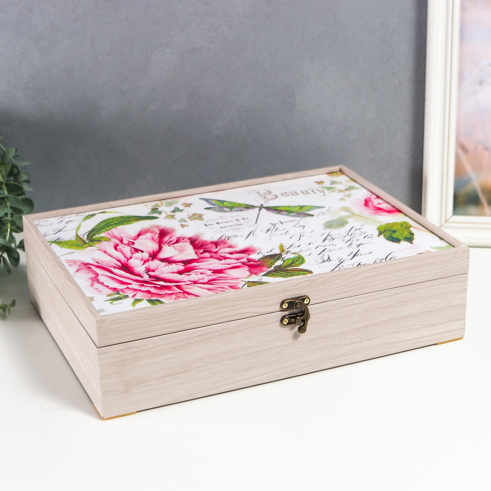 Изображение товара Шкатулка Молочный дуб 25.5x35x9 см 1 мод.