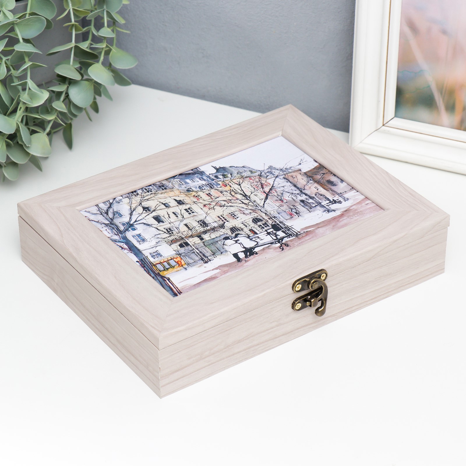 Изображение товара Шкатулка Молочный дуб 18x23x5 см 4 мод.