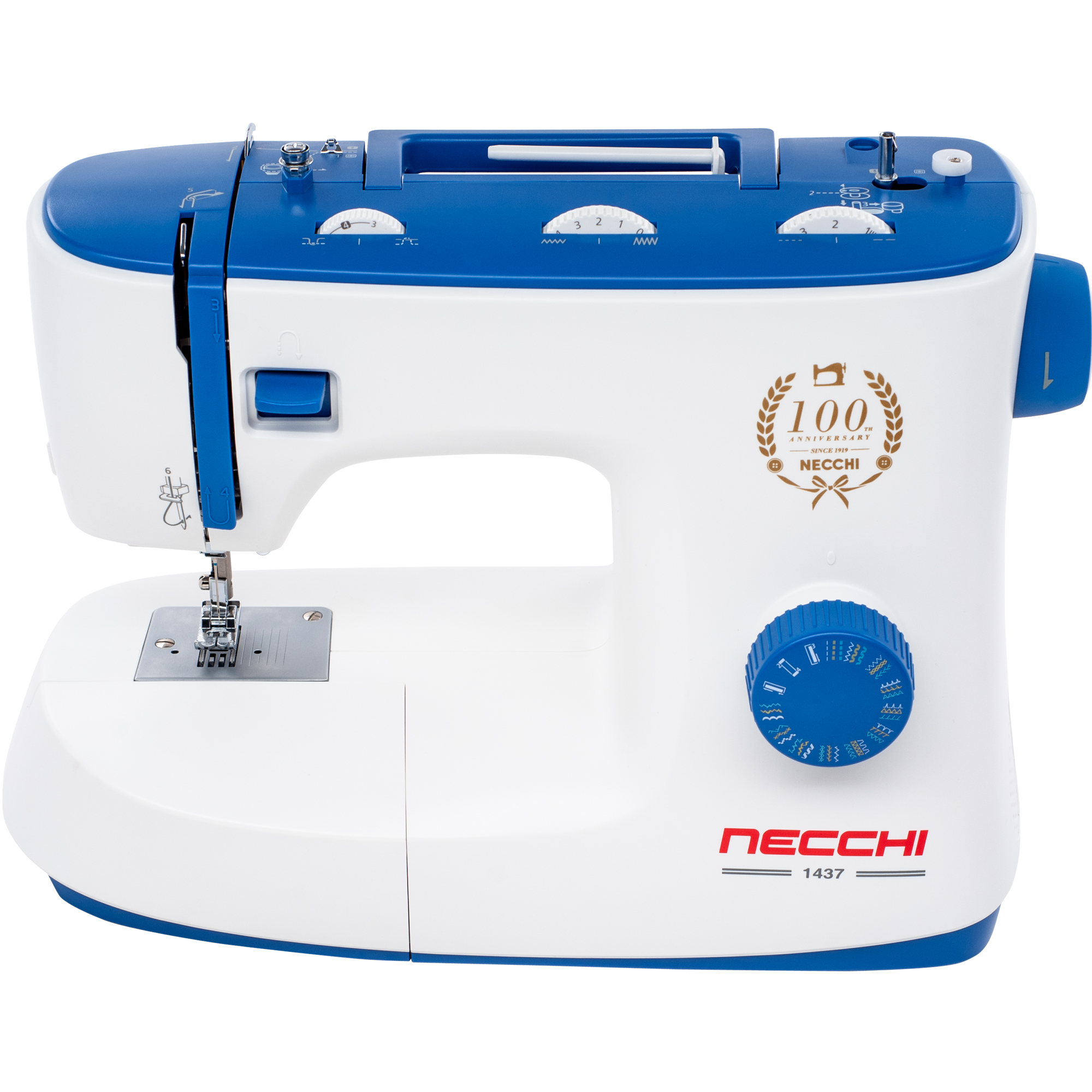 Изображение товара Швейная машина электромеханическая Necchi 1437 с 37 операциями и LED подсветкой