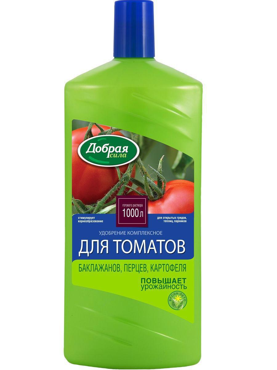 Изображение товара Удобрение Добрая Сила для томатов, баклажанов и перца, 1 л