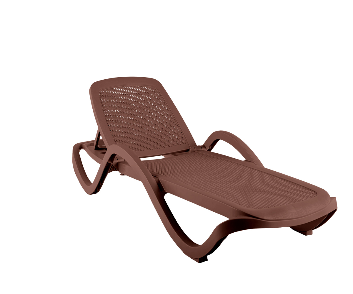 Изображение товара Шезлонг Элластик-Пласт CAPRI 195 см Коричневый