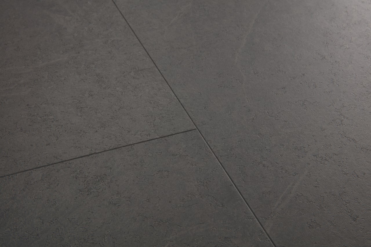 Изображение товара ПВХ плитка Quick Step Сланец чёрный 33 класс толщина 5 мм 1.848 м², цена за упаковку