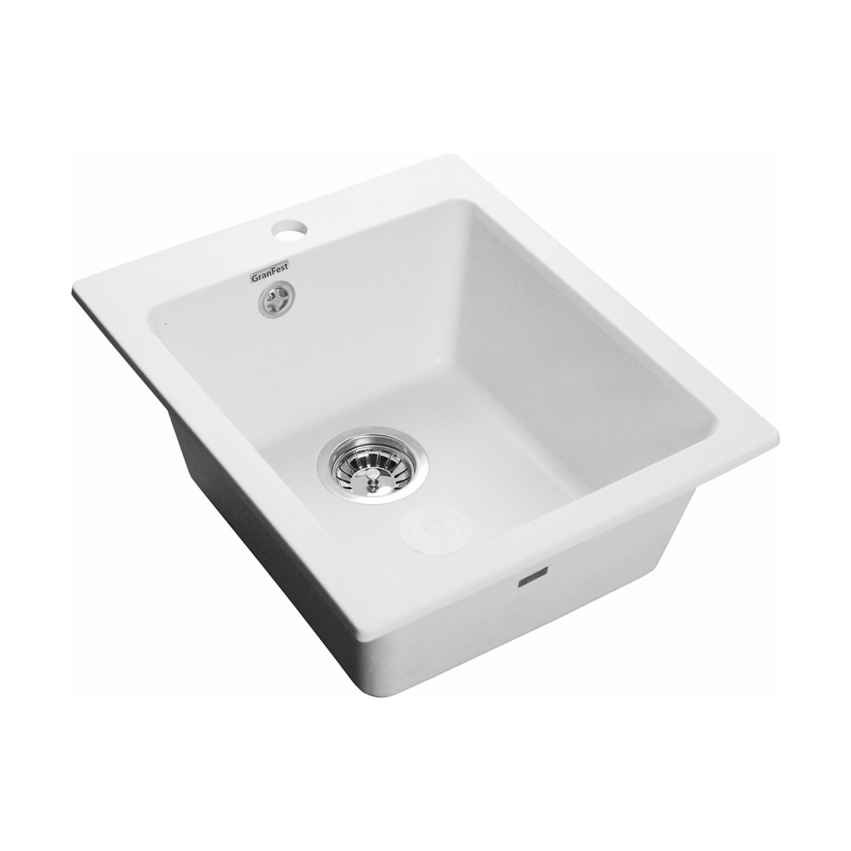 Изображение товара Кухонная мойка GranFest P-505 PRAKTIK 42,7х50,5 мрамор иней