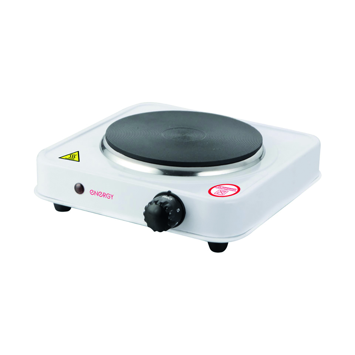 Изображение товара Электрическая настольная плита Energy 158901 26 см 1 конфорка белая
