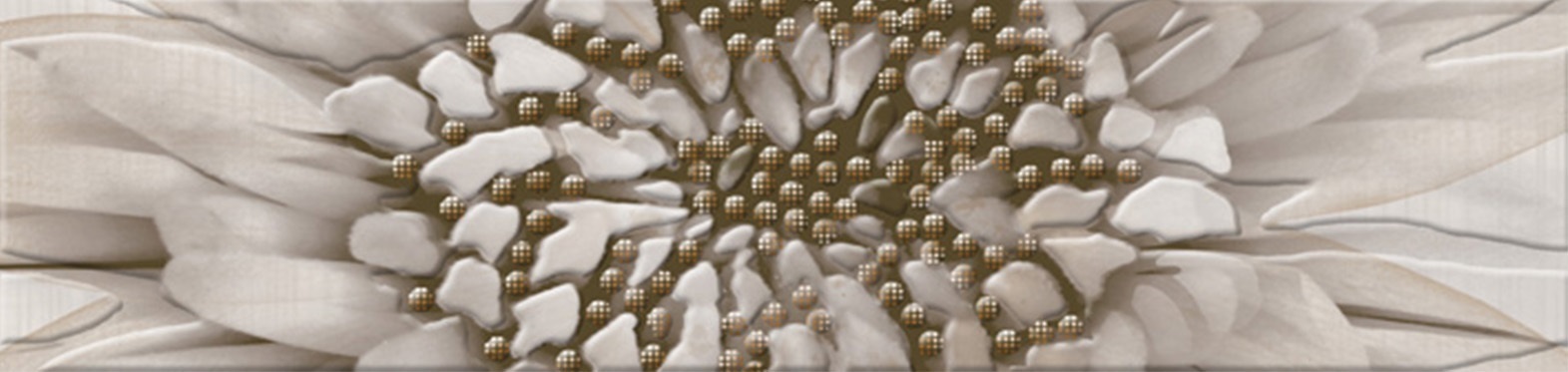 Изображение товара Бордюр Golden Tile Зебрано Фриз 25x6 см цвет бежевый