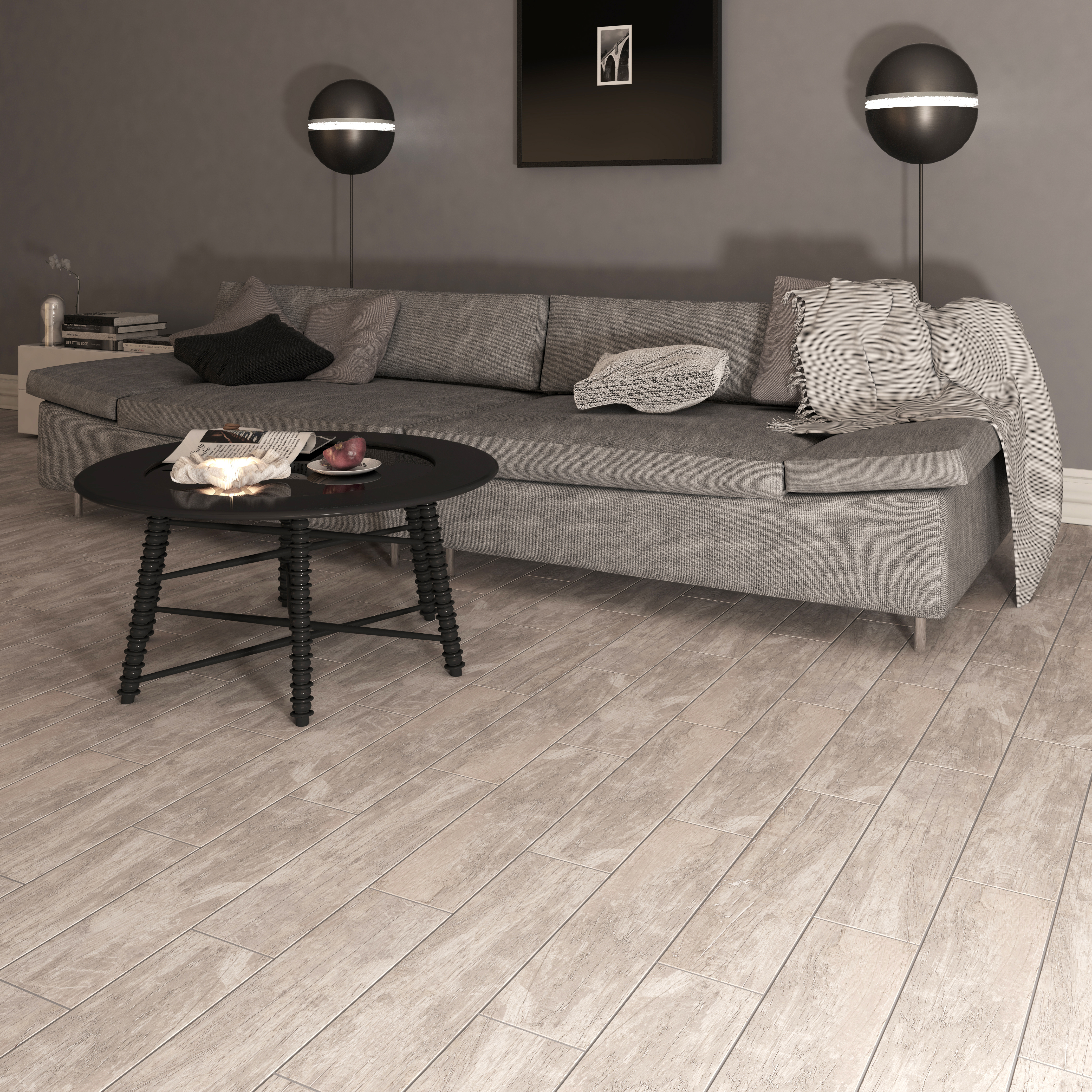 Изображение товара Керамогранит Арно GP 59.7х14.8 см бежевый для внутренней отделки коридоров