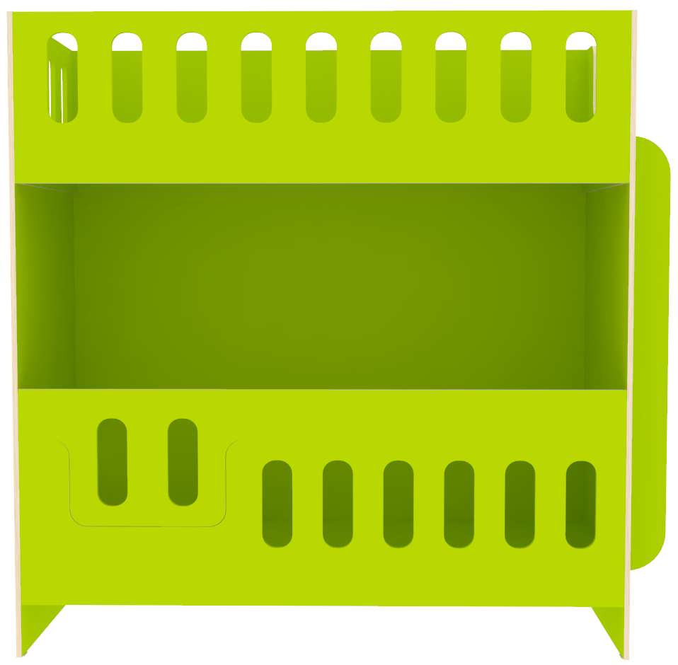 Изображение товара Кровать Кариви Сказочный Домик 198.20x191.40x83.60 см ЛДСП цвет лайм