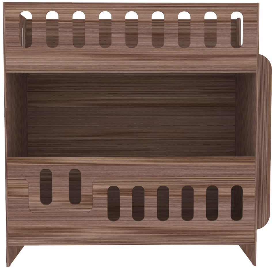 Изображение товара Кровать Кариви Сказочный Домик двухъярусная 198.2x191.4 см для детей