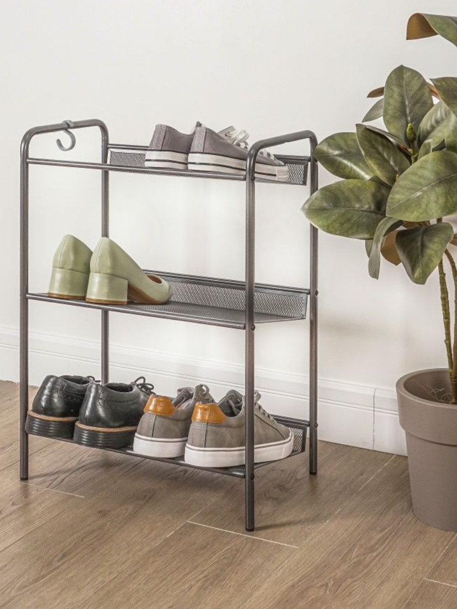 Изображение товара Подставка для обуви Зми 45x60x26 см 3 полки металл графит